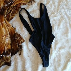 High Cut Low Back Aerie One Piece